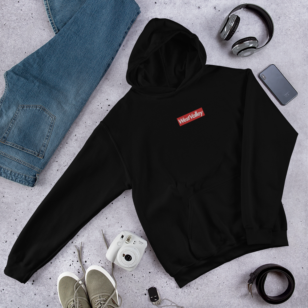 West Valley Box Logo Embroidered Hoodie – Hometown Fitted